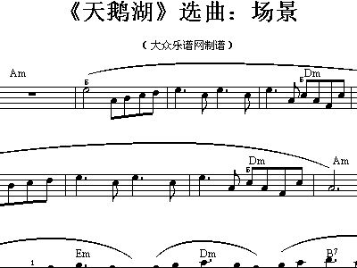 天鹅湖 选曲 场景 电子琴小曲
